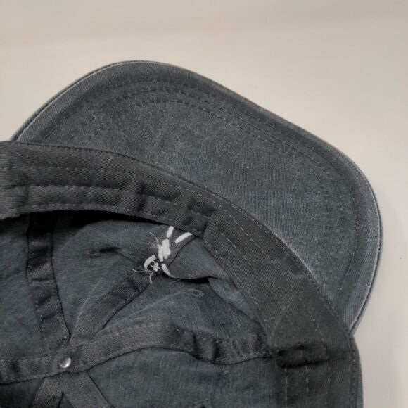 ZKAPZ Men's Slideback Hat Gray OSFA Embroidered Stick Figure Waving Logo - Picture 10 of 11